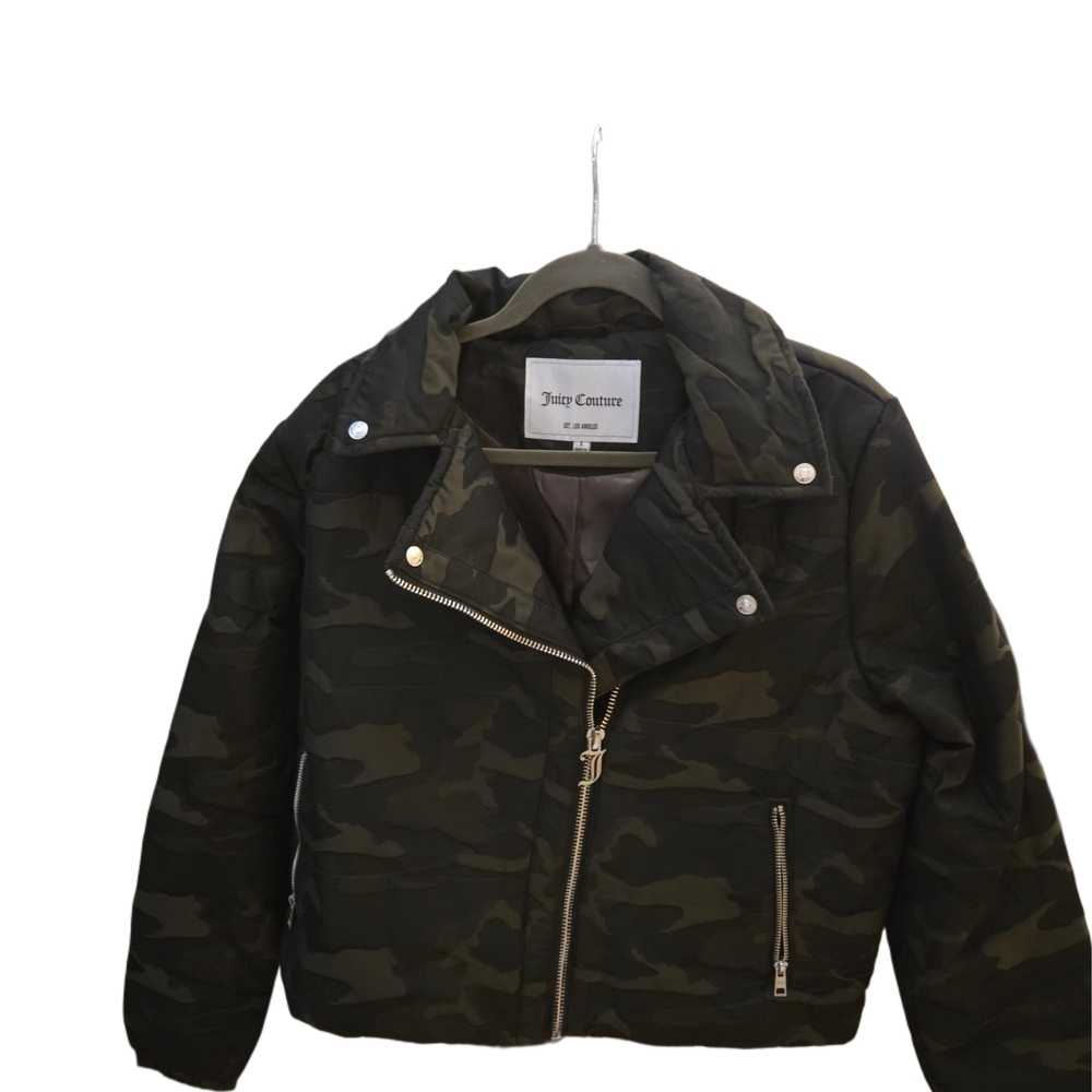 Juicy Couture Green Camouflage Jacket